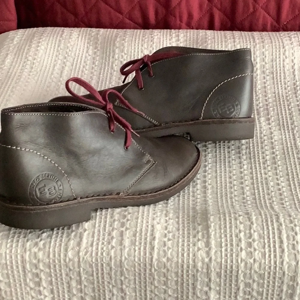 Italian chukka boots leather women sz 38